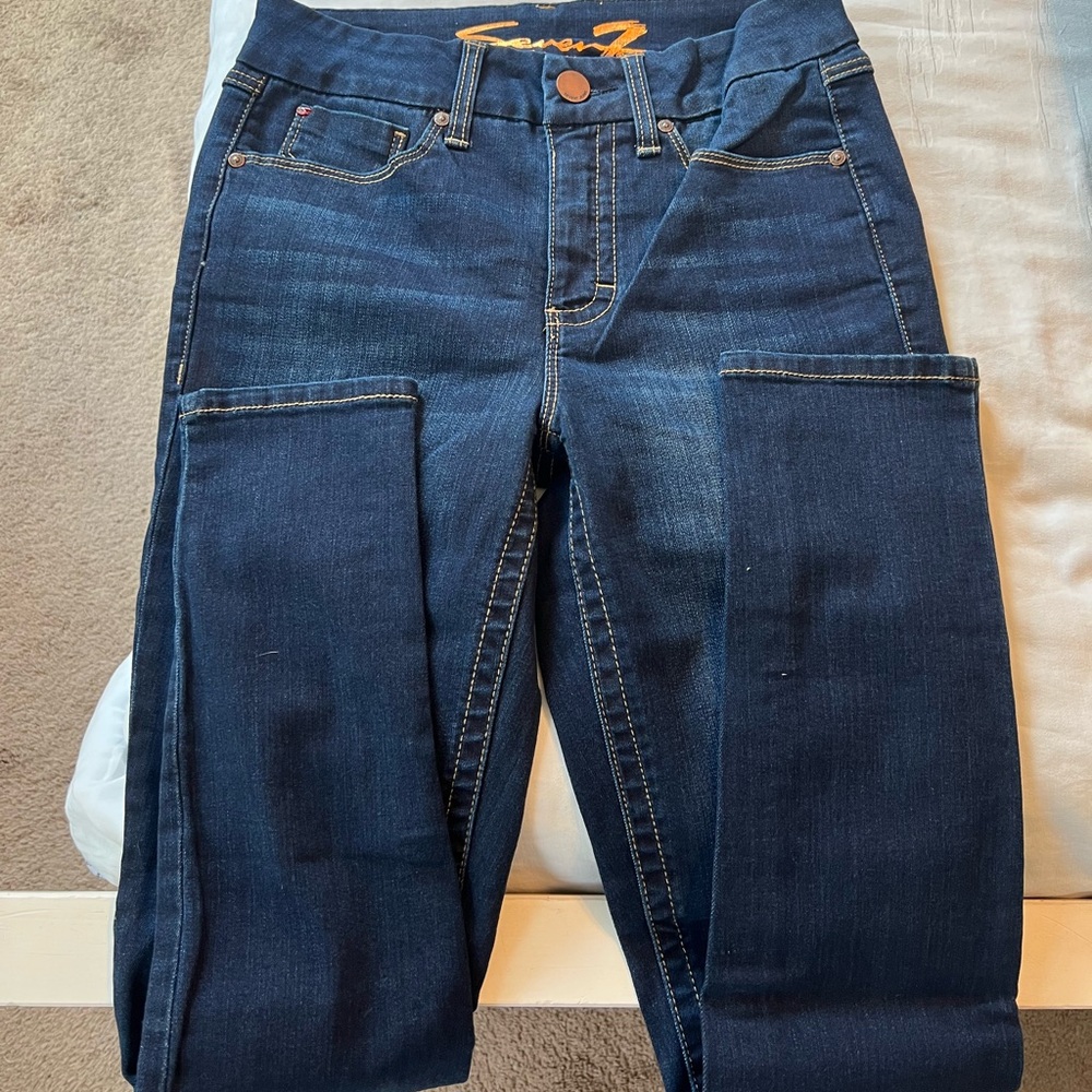 Seven7 Tummyless High Rise Skinny Never Worn